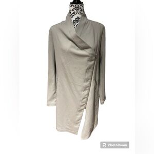 Soi & kyo luxe asymmetrical spring coat